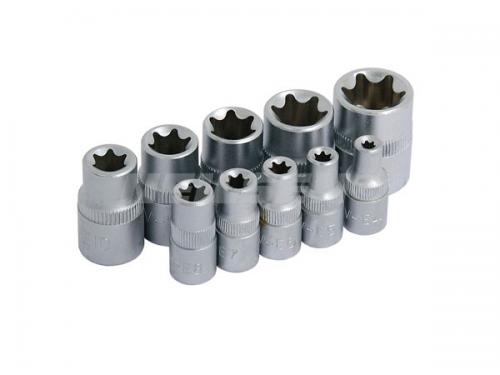 STAR SOCKET SET - 10 PC ON RAIL