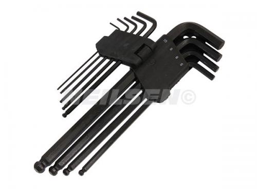 HEX KEY SET - 9 PIECE BALL POINT - EXTRA LONG