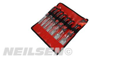 7PCS WOODEN CHISEL SET