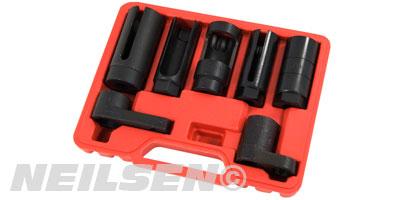 OXGEN SENSOR SOCKETS-7PC SET 1/2 DR