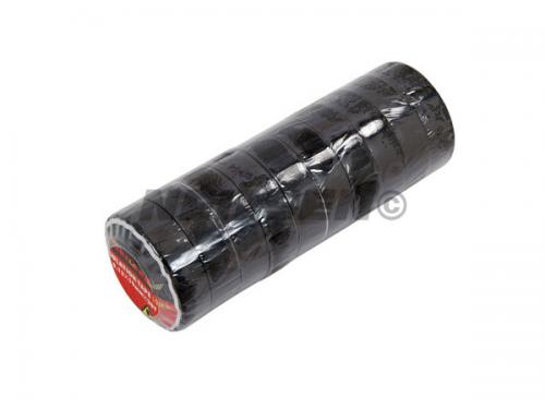 INSULATION TAPE 19MM BLACK 10PCS ROLL