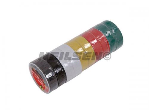 INSULATION TAPE 19MM BLACK/WHITE/YELLOW/RED/GREEN 10PCS