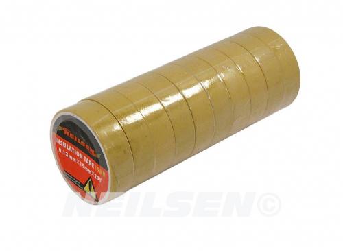 INSULATION TAPE 19MM YELLOW 10PCS