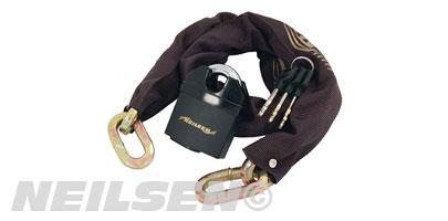 CHAIN LOCK WITH 65MM PADLOCK 10MM X 1.8M