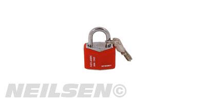 25MM RHOMBIC CHROME PLATED IRON PADLOCK