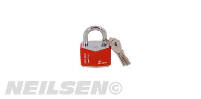 30MM RHOMBIC CHROME PLATED IRON PADLOCK