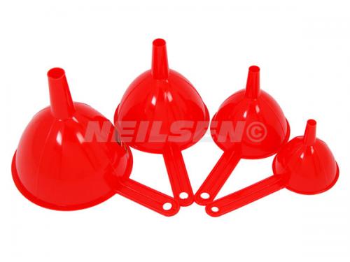 FUNNEL SET PLASTIC PACK OF 4