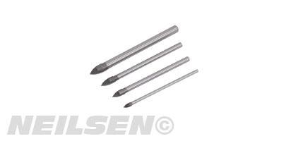 GLASS AND MIRROR DRILL BIT 4PC