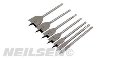 7PCS WOOD SPADE SET WITH HEX END NEILSEN