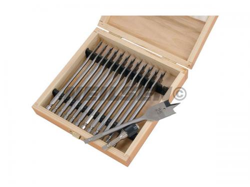 13PCS WOOD SPADE SET WITH EXTENSION BAR +WOOD BOX