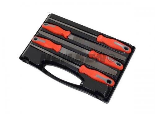 FILE SET - 5PC 8IN. STEEL IN PLASTIC BOX