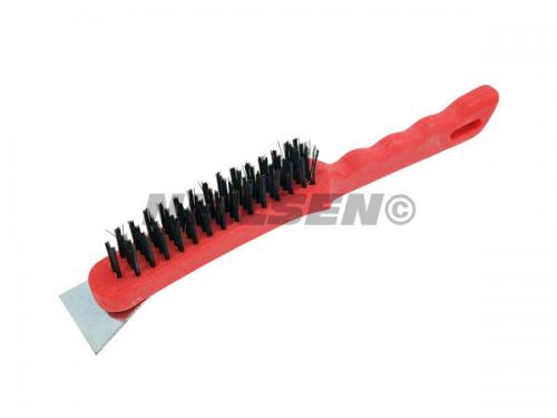 WIRE BRUSH WITH SCRAPER