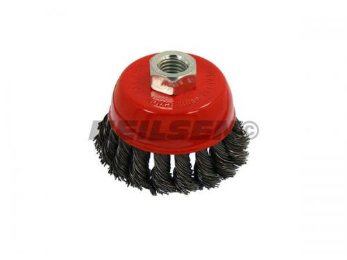 WIRE CUP BRUSH TWIST KNOT 75MM