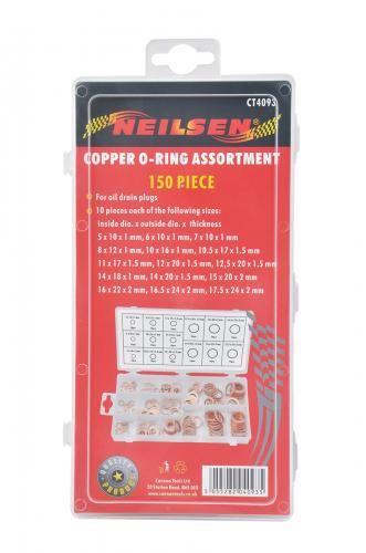 150-PIECE COPPER O-RING ASSORTMENT