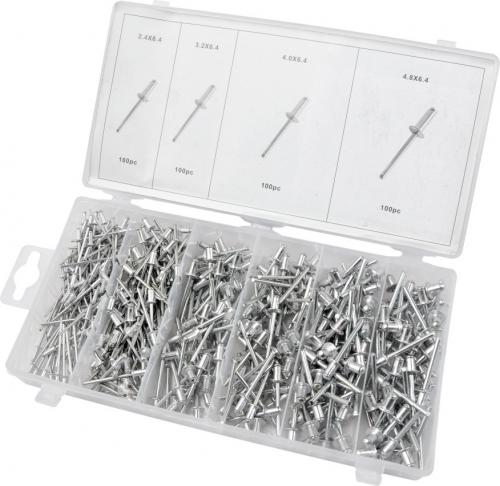 400-PIECE ALUMINIUM RIVET ASSORTMENT