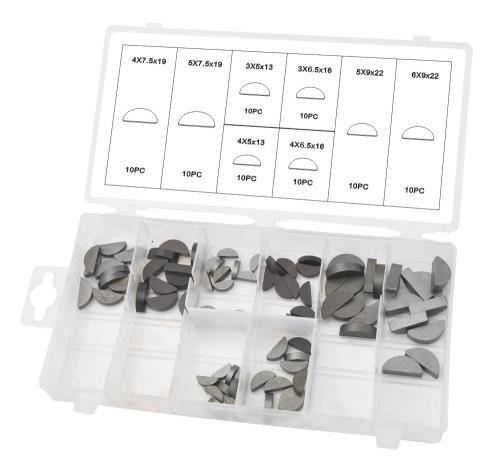 80-PIECE WOODRUFF KEY ASSORTMENT