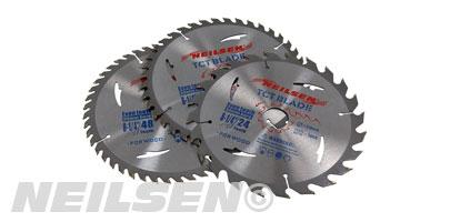 TCT CIRCULAR SAW BLADE 210MM 3PCS SET(24-40-48 TEETH)