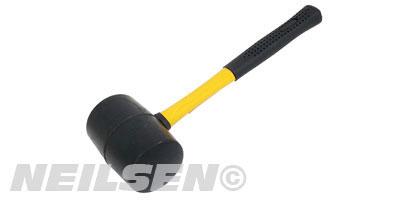 RUBBER MALLET - 32 OZ WITH FIBREGLASS HANDLE