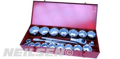 SOCKET SET-21PC 1IN.DR NEILSEN