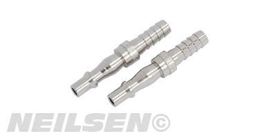 AIRLINE BAYONET FITTING - 2PC WITH HOSE BARB 3/8 BSP