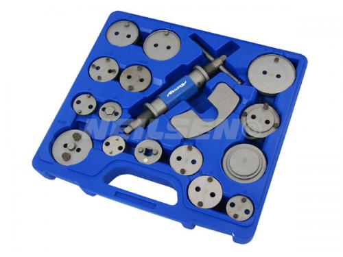 19PC BRAKE CALLIPER PISTON WIND BACK TOOL KIT (BLUE CASE)	