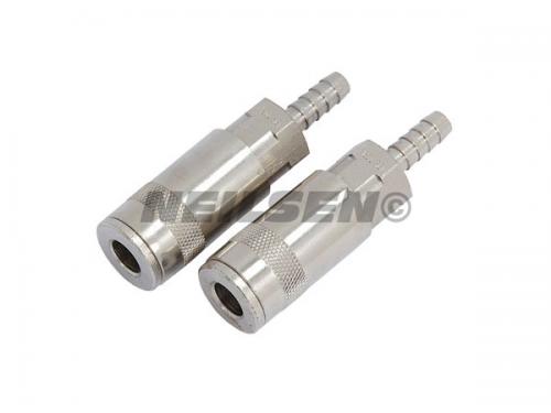 AIR QUICK COUPLER SET - 2PC WITH HOSE BARB 1/4 BSP