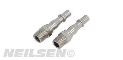 AIRLINE BAYONET FITTING - 2PC MALE 1/4 BSP