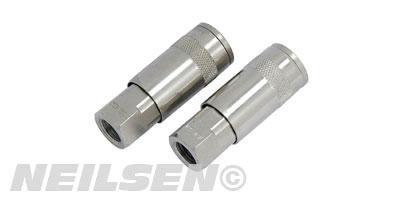 AIR QUICK COUPLER SET - 2PC FEMALE 1/4 BSP