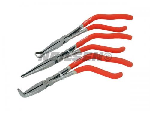 3PCS PISTOL GRIP LONG REACH PLIERS 11IN.