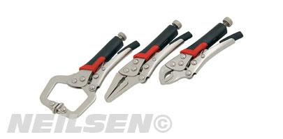 MINI LOCKING PLIERS - 3PC SET NEILSEN