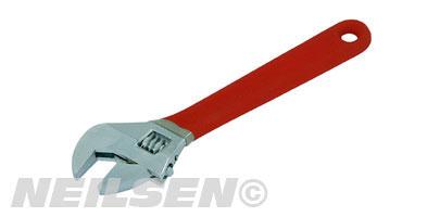 8 INCH ADJUSTABLE WRENCH PVC HANDLE