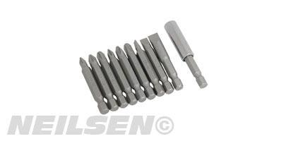 10PCS 50MM POWER BITS SET