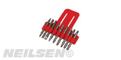 POWER BIT SET - 9PC  65MM DOUBLE ENDED