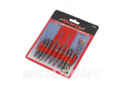 POWER BIT SET - 9PC  65MM DOUBLE ENDED