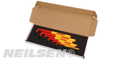 EXTRA LONG VDE HEX KEY SET 6PC	