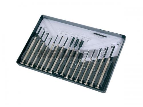 SCREWDRIVER SET 16PC CHROME PLATED