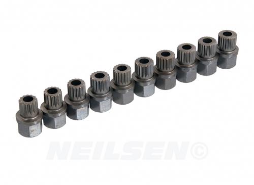 UNIQUE SPLINE BIT SET - 10PC BMW