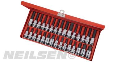 30PC 1/2IN. DR. BIT SOCKET SET