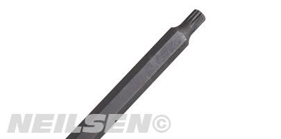 SPLINE SOCKET BIT EXTRA-LONG M8 X 800MM 1/2