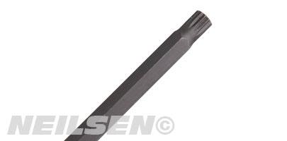 SPLINE SOCKET BIT EXTRA-LONG M10 X 800MM 1/2