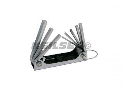 8PC  FOLDING  HEX KEY SET