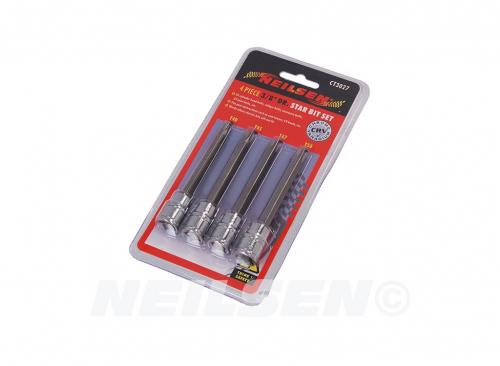 4PC 3/8 DR STAR BIT SET