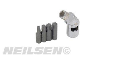 UNIVERSAL JOINT SOCKET BIT SET 5PCS T30 T40 T45 T50