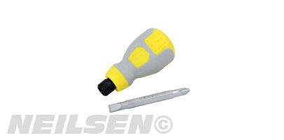 2 IN 1 STUBBY SCREWDRIVER