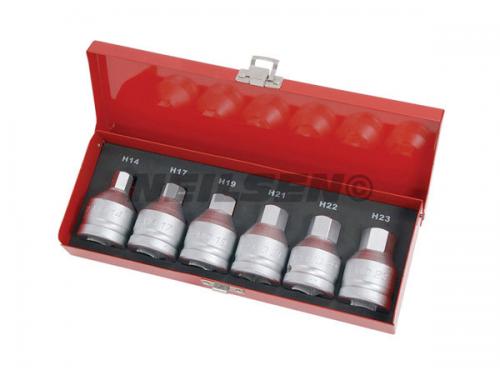 HEX BIT SET -6PC 3/4IN. DR/CRM