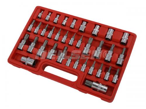 35PC 1/4 3/8 T TYPE BIT SOCKET