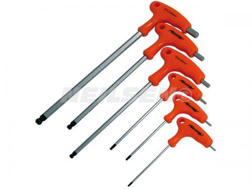 HEX KEY SET - 6 PIECE T-HANDLE WITH BALLPOINT