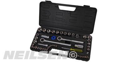 SOCKET SET - 52PC 1/4IN. 3/8IN.1/2DR