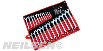 SPANNER SET - 25 PIECE 6 - 32MM FULL POLISH FINISH