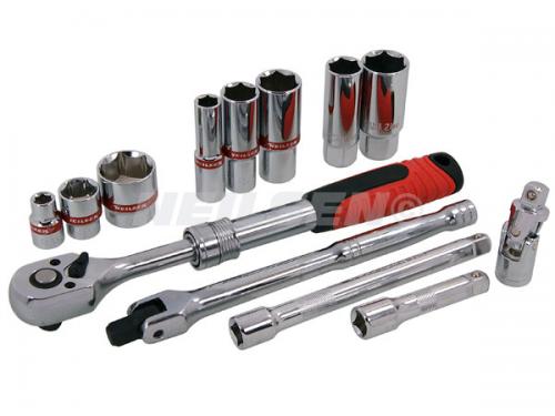 SOCKET SET - 33PC 3/8IN.DR WITH EXTENDING RATCHET